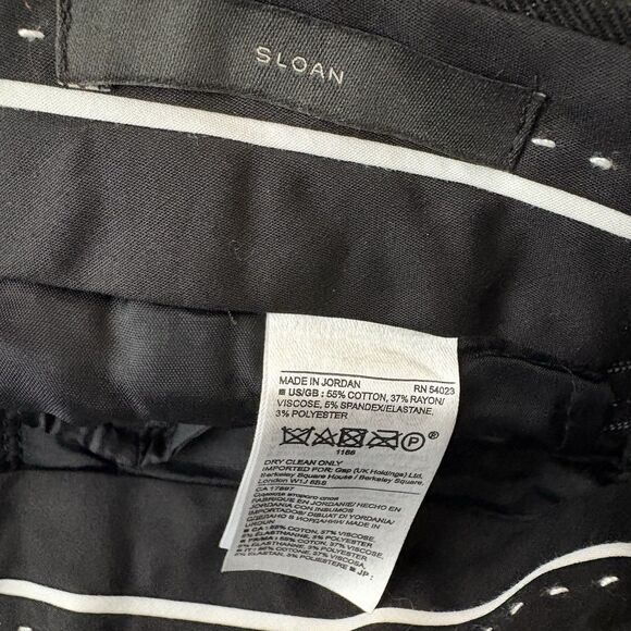 Banana Republic Pants Women Size 8 Petite Sloan Black Polka Dot Ankle Preppy - Picture 5 of 6